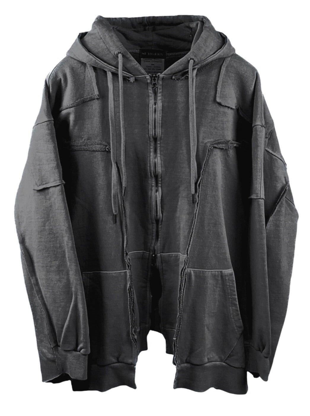 Remake over pigment hood jacket charcoal-Surgery-APOC STORE