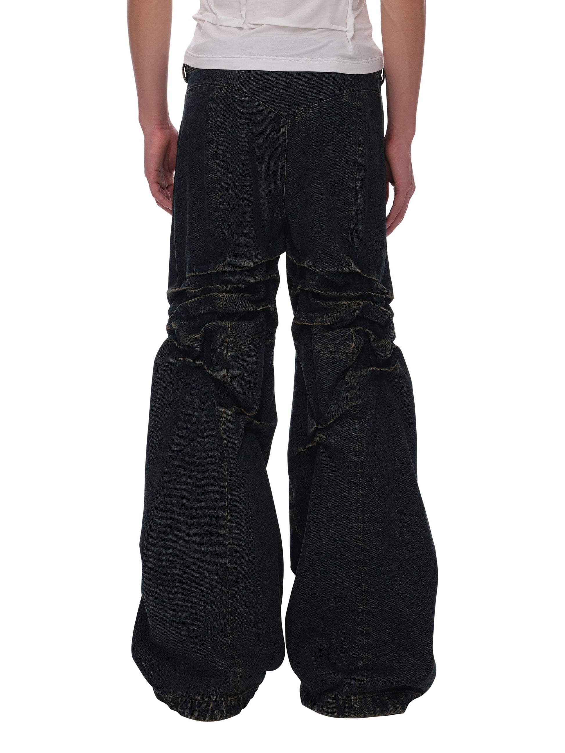 Washed Crease Jeans-XIMONLEE-APOC STORE