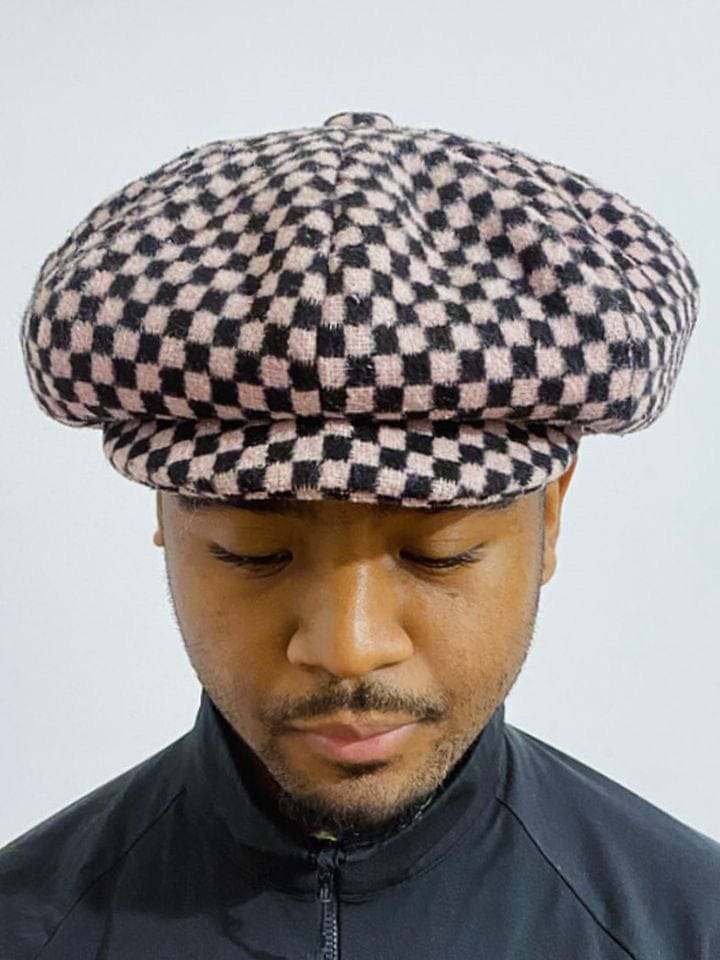 Checkered Baker Hat-Benny Andallo-APOC STORE