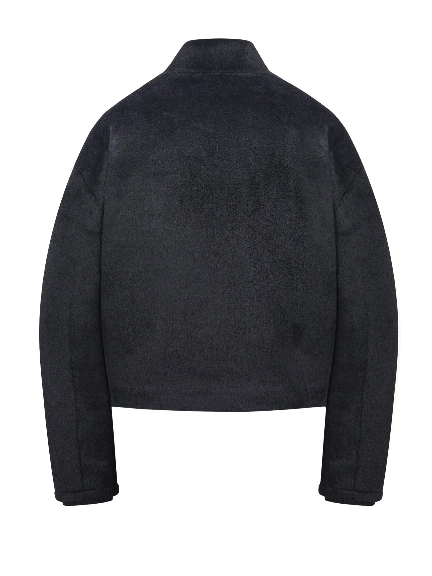 Contour Alpaca Jacket (Midnight Black)-MINKIMHO-APOC STORE