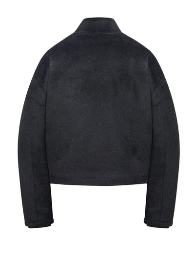 Contour Alpaca Jacket (Midnight Black)-MINKIMHO-APOC STORE