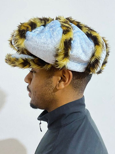 Prince Leopard Fuzz Baker Crown Hat-Benny Andallo-APOC STORE