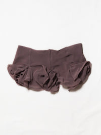 Slutty Mini Skirt in Brown Silk-Pedro Trindade-APOC STORE