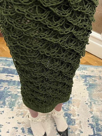 Crochet Floral Midi Skirt-Nastyamasha-APOC STORE