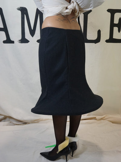 GARMENT # 001 COLLECTION #002 SCULPTURAL HEM SKIRT-SAMPLE GARMENTS-APOC STORE