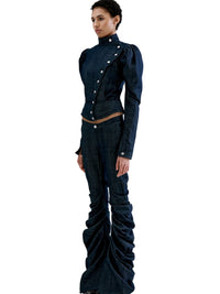 VICTORIAN DENIM JACKET-Clara Colette Miramon-APOC STORE