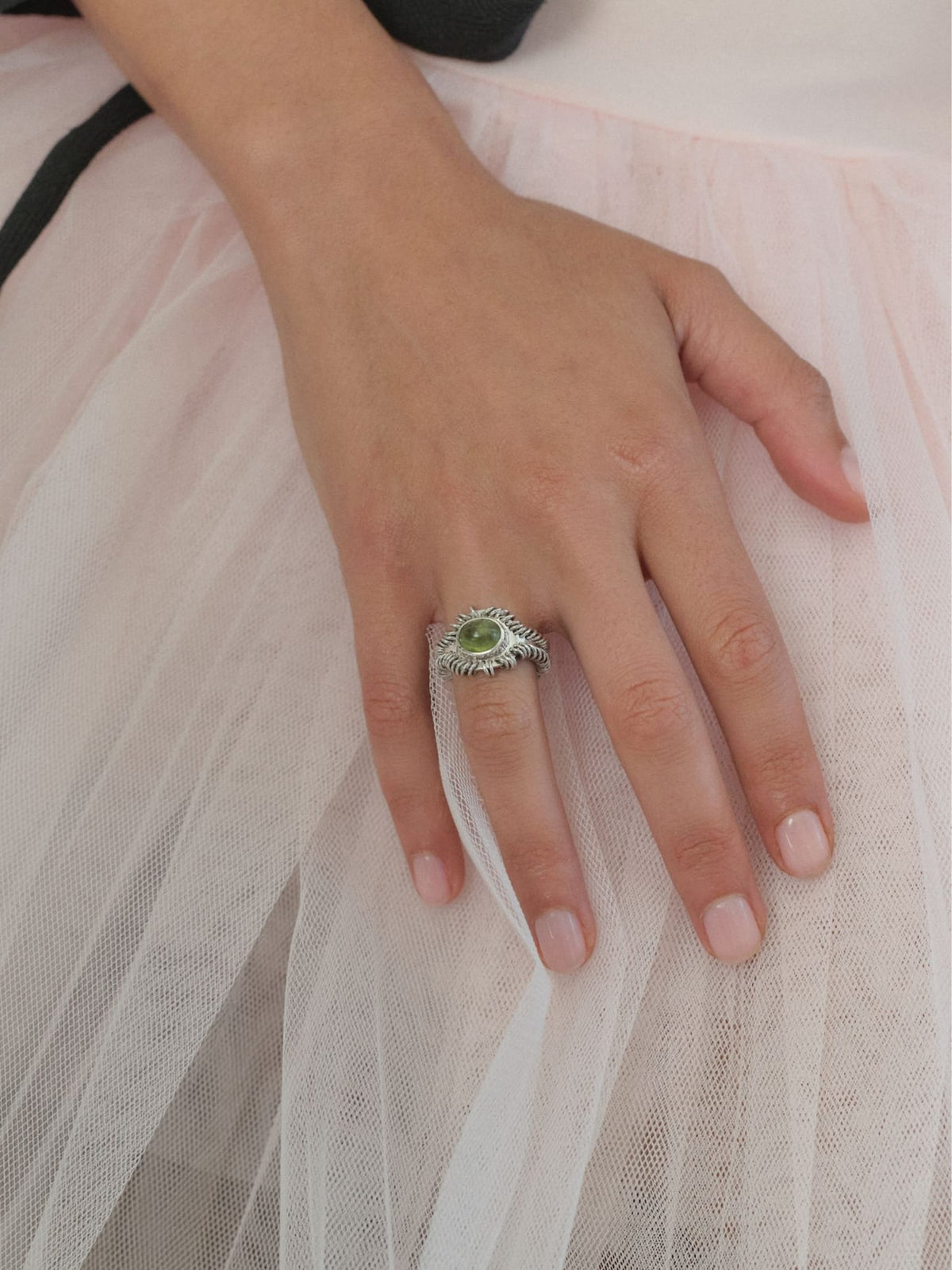Barnacle Ring Small - Peridot-Zohra Rahman-APOC STORE