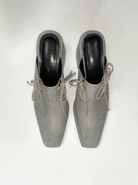 Lace Up Wedge Mule-EECHAEROI-APOC STORE