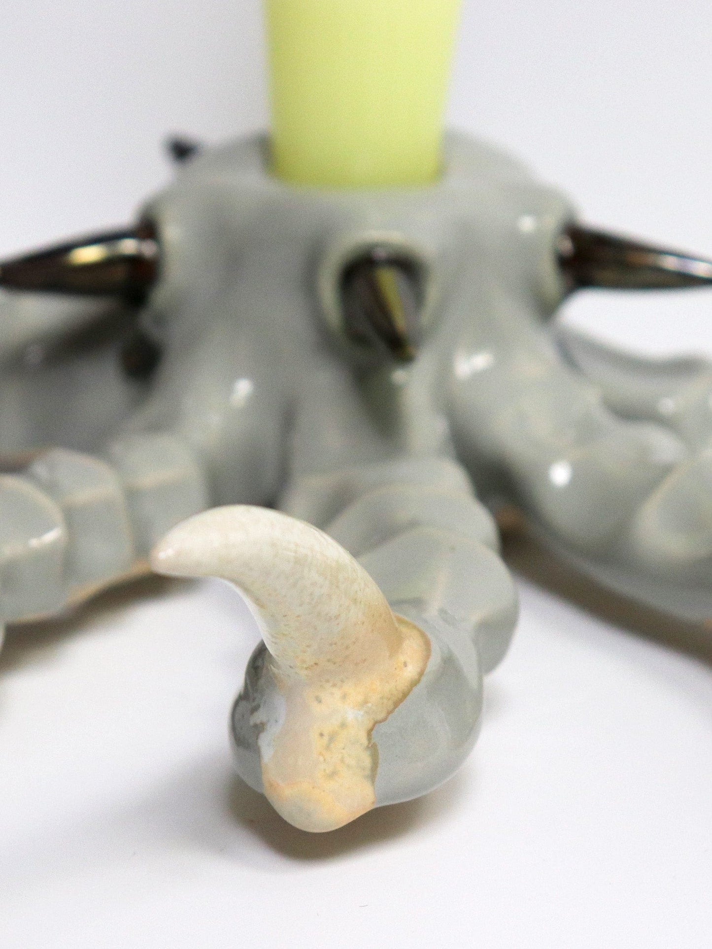 Grey Paw Candlestick with Spikes-Naomi Gilon-APOC STORE