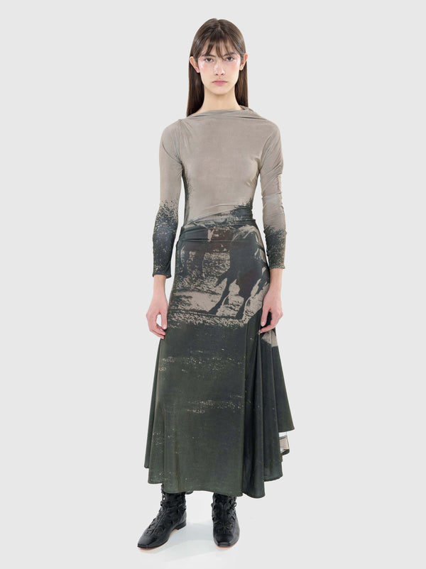 Printed jersey dress #2-Nensi Avetisian-APOC STORE