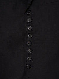 Glitched Summer Sleeve Tailored Jacket 001 _ Black-Taekh-APOC STORE