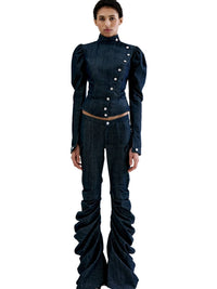 VICTORIAN DENIM JACKET-Clara Colette Miramon-APOC STORE