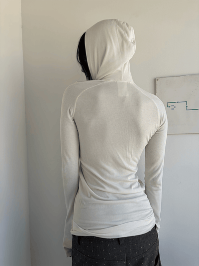 Ribbed Zip Hoodie-Lucas Benjamin-APOC STORE
