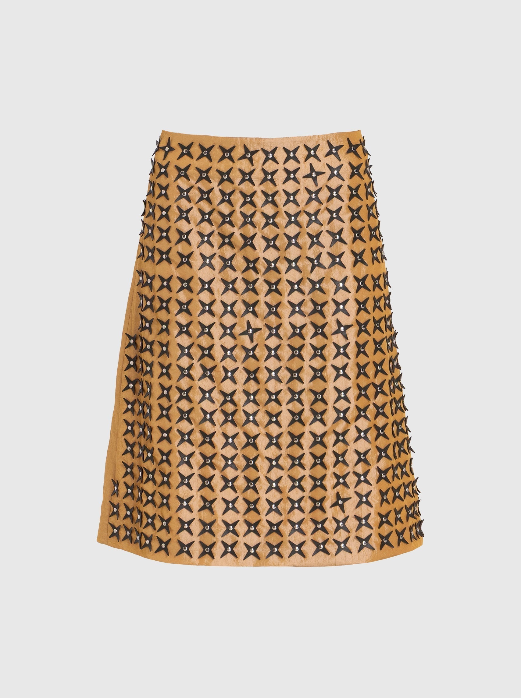 Skirt with Stars Yellow-Nensi Avetisian-APOC STORE