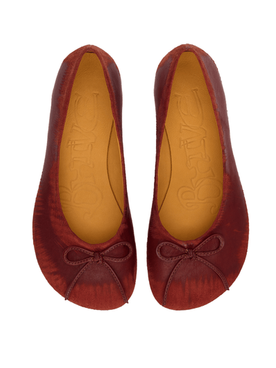 BAGGY BALLET FLATS SCRATCH RED-BHIVE-APOC STORE