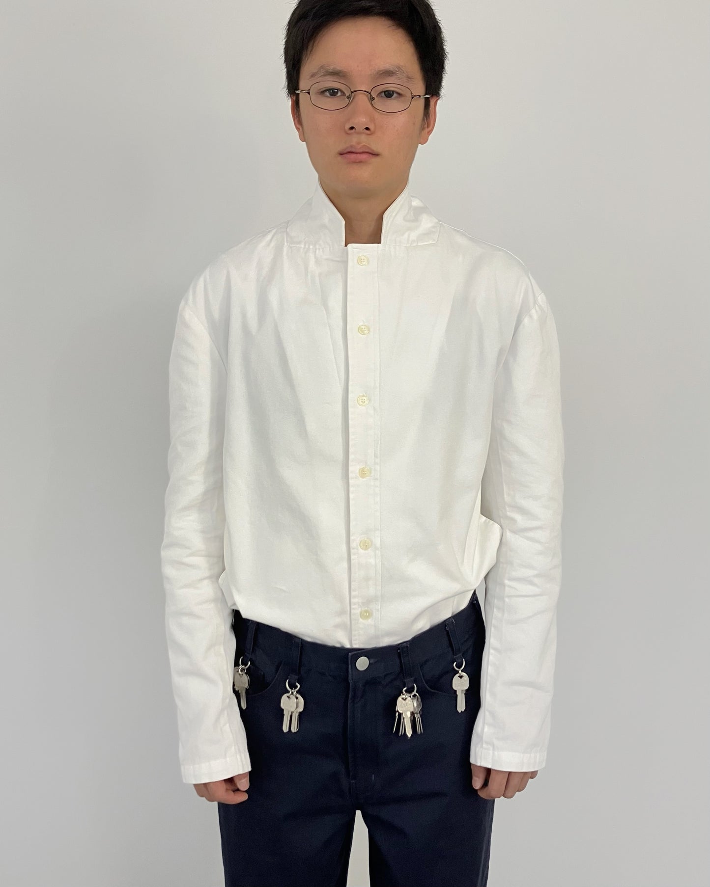 SHIRTS BLAZER WHITE-EGNARTS-APOC STORE