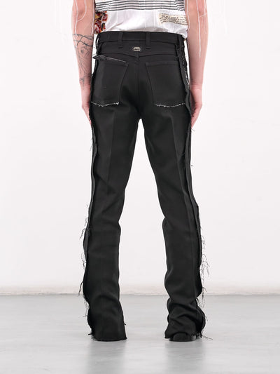 Black Deconstructed Trousers-Jetpack Hom(m)e-APOC STORE