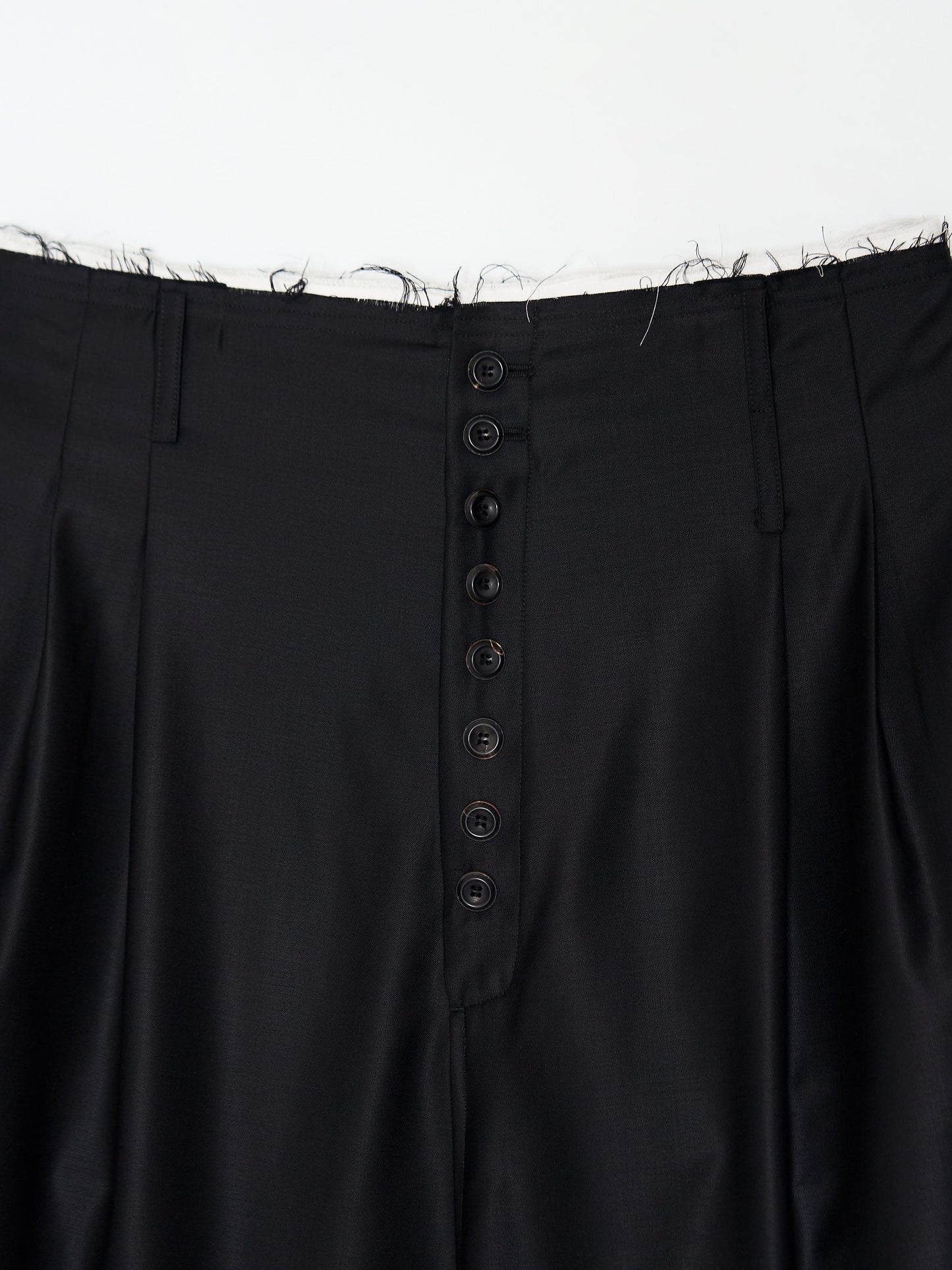 Wide Draped Back Pocket Pants 001 _ Black-Taekh-APOC STORE
