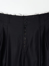 Wide Draped Back Pocket Pants 001 _ Black-Taekh-APOC STORE