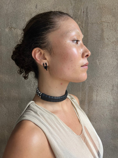 BLACK WOVEN CHOKER-TÔGENESIS-APOC STORE
