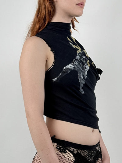 FIGURINE DRAPED T-SHIRT-Lou de Bètoly-APOC STORE