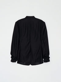 Glitched Sleeve Tailored Jacket 001 _ Black-Taekh-APOC STORE
