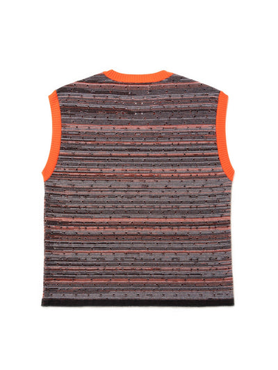 EMPATHIC KNIT VEST - Orange-Cognomen-APOC STORE