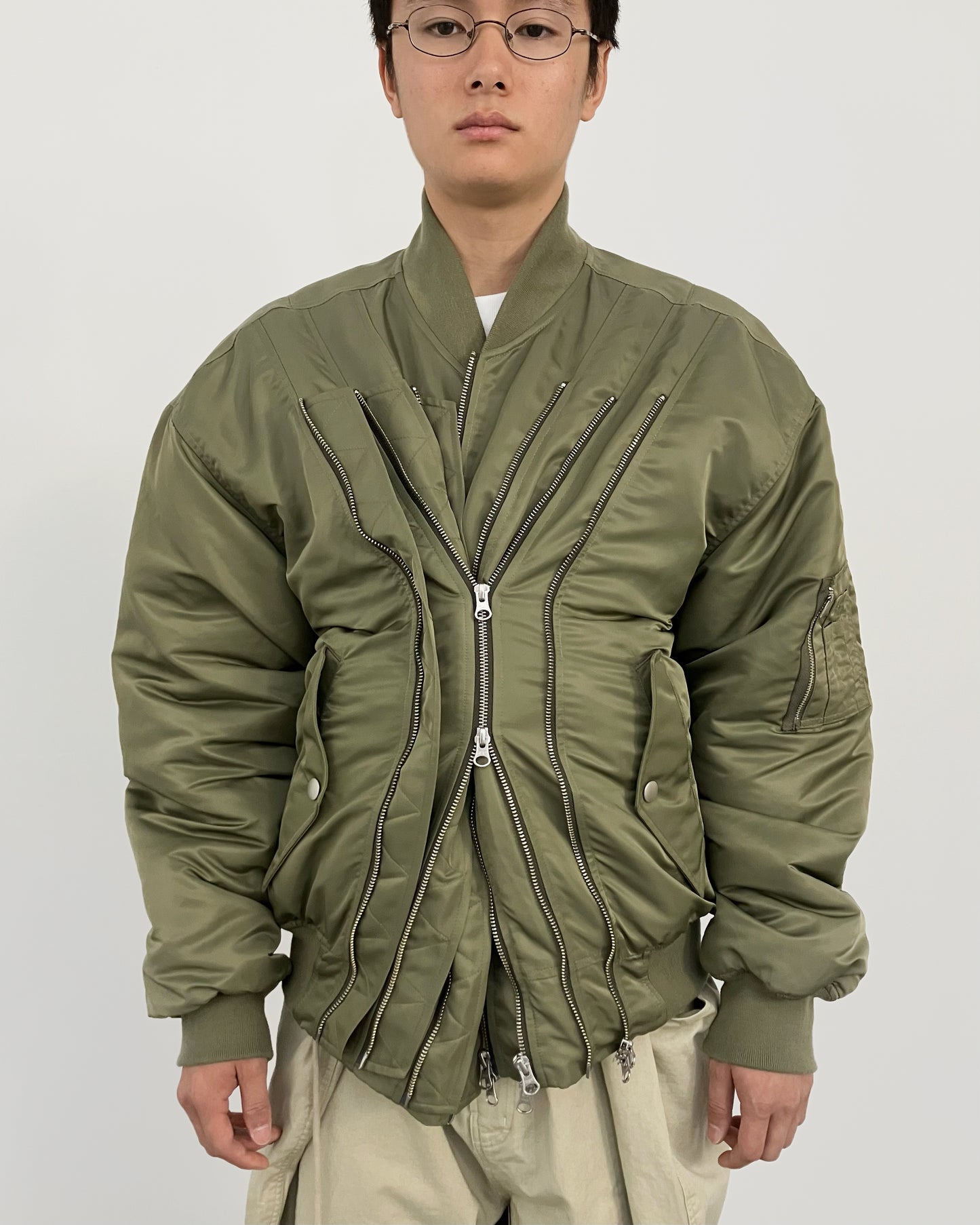 MULTI ZIP MA-1 KHAKI-EGNARTS-APOC STORE