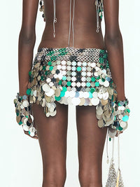 Aluminum Disc Mini Skirt - SCALE-JALACONDA-APOC STORE