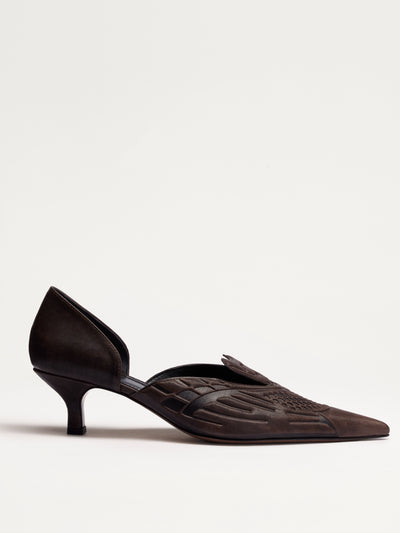 VCRN D'ORSAY PUMPS BROWN-Invasive Modification-APOC STORE