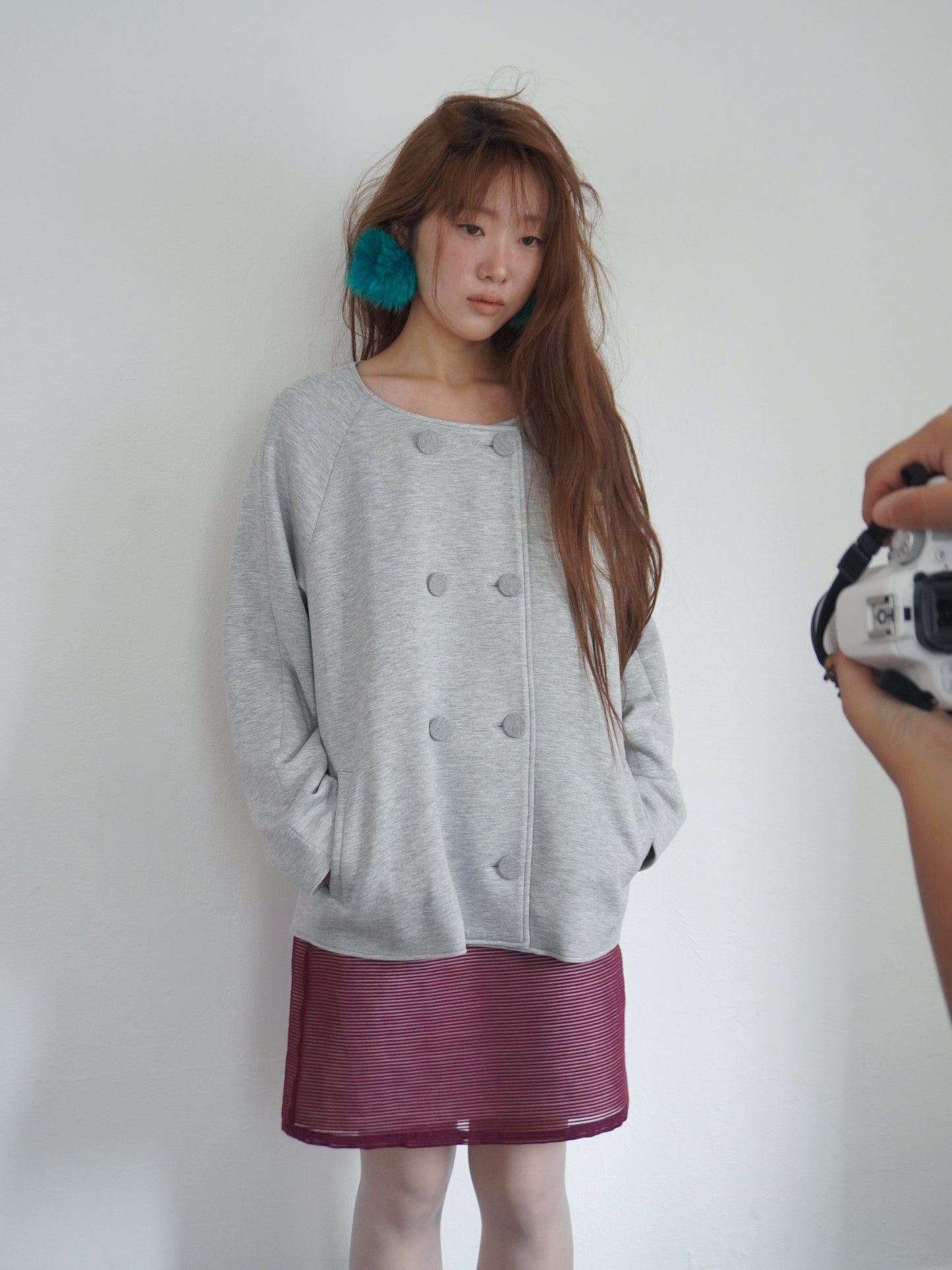 Jersey Double-B Jacket-mesh blanca-APOC STORE