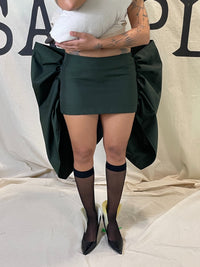 GARMENT # 024 EXAGGERATED SIDES MINI SKIRT-S A M P L E GARMENTS-APOC STORE