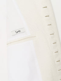 Glitched Sleeve Long Coat 001 - White-Taekh-APOC STORE