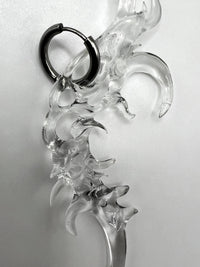 Organic Form Earrings Transparent-WHYNOEN-APOC STORE