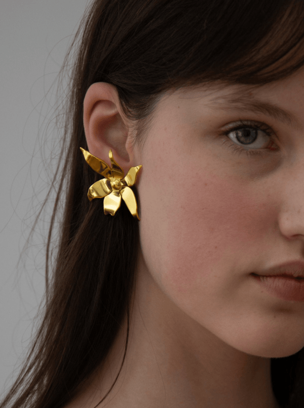 SMALL ESTELLE EARRINGS GOLD-EYLAND-APOC STORE