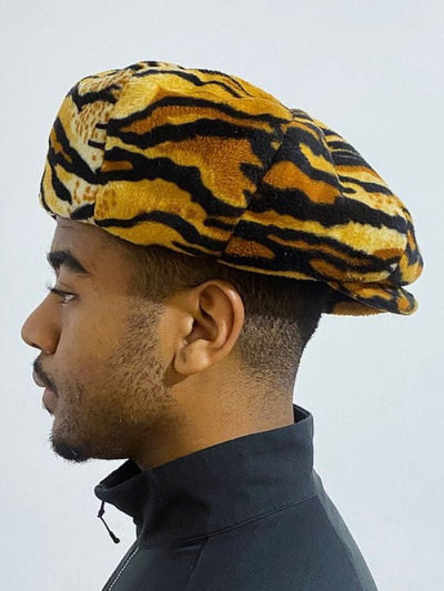 Tiger Velvet Baker Hat-Benny Andallo-APOC STORE