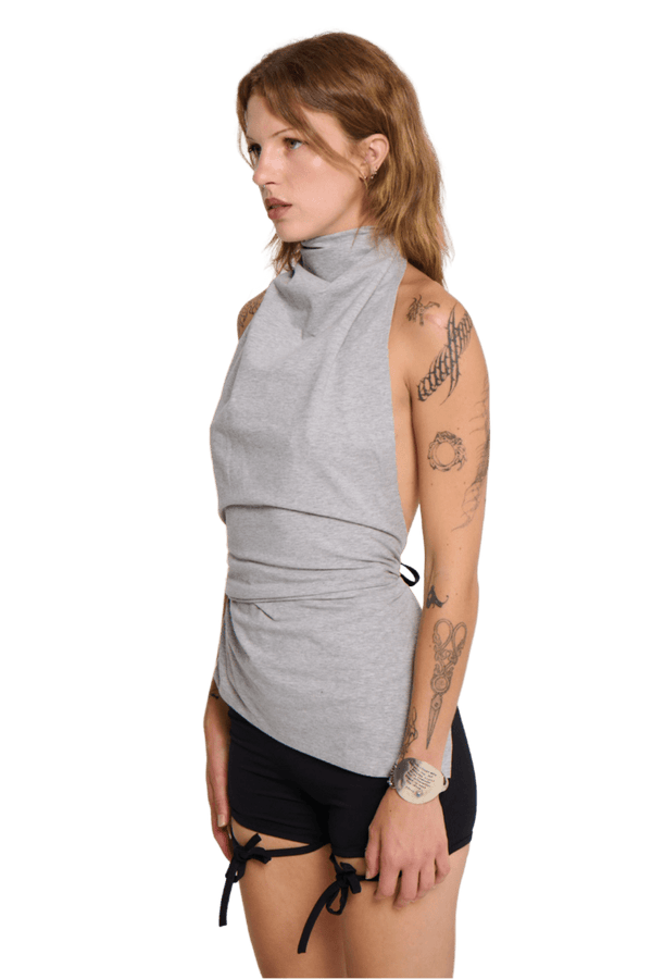 Halterneck - Grey-Karlaidlaw-APOC STORE