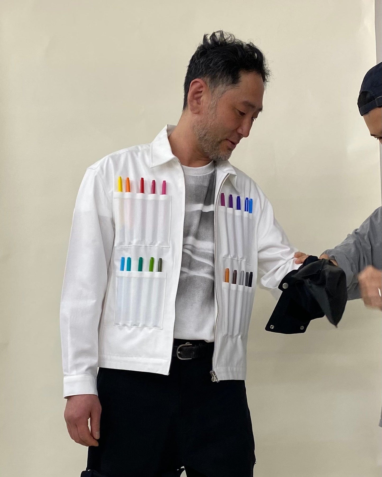 PEN JACKETS WHITE UN-DYED-EGNARTS-APOC STORE