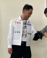 PEN JACKETS WHITE UN-DYED-EGNARTS-APOC STORE