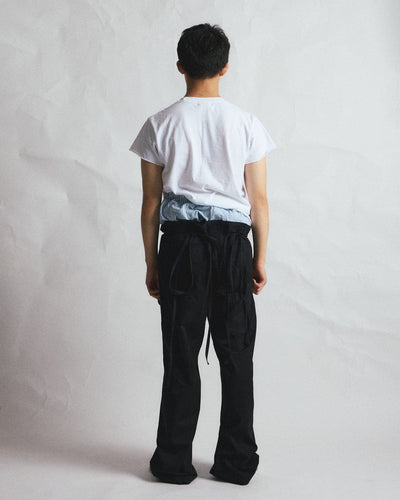 ADJUSTABLE COTTON PANTS BLACK-EGNARTS-APOC STORE
