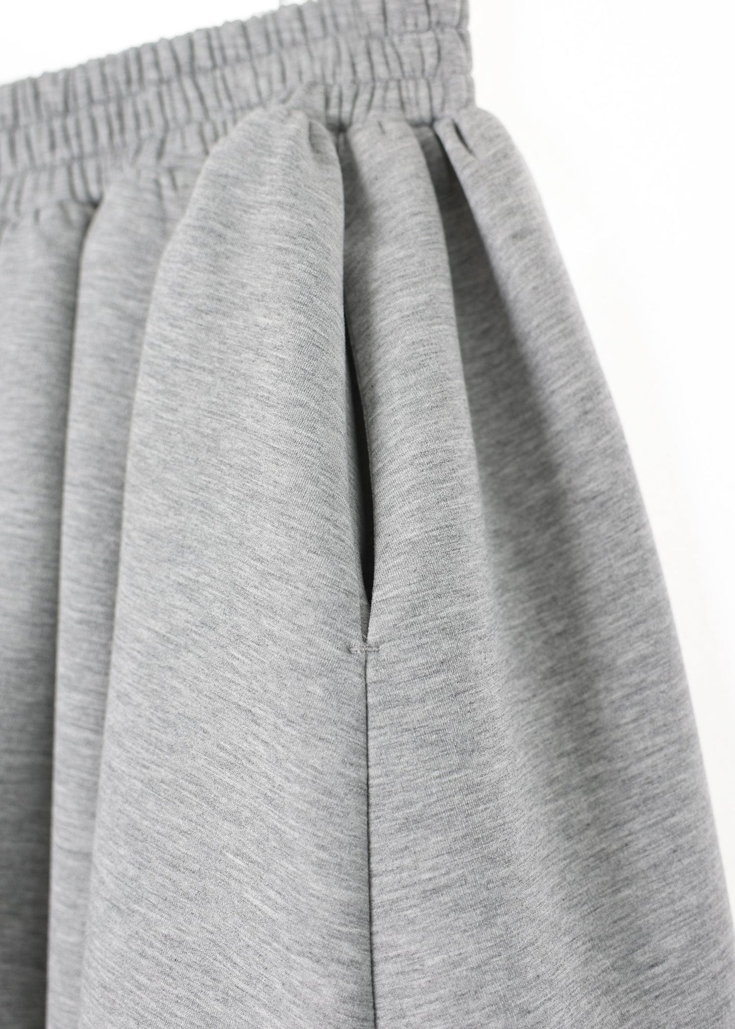 JERSEY BALLOON SHAH SKIRT GRAY-SAENGIN STUDIOS-APOC STORE