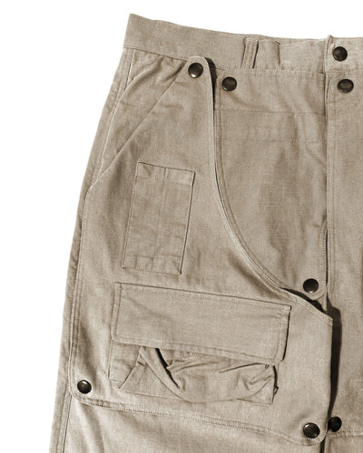 HIDDEN CARGO POCKET PANTS BEIGE-EGNARTS-APOC STORE