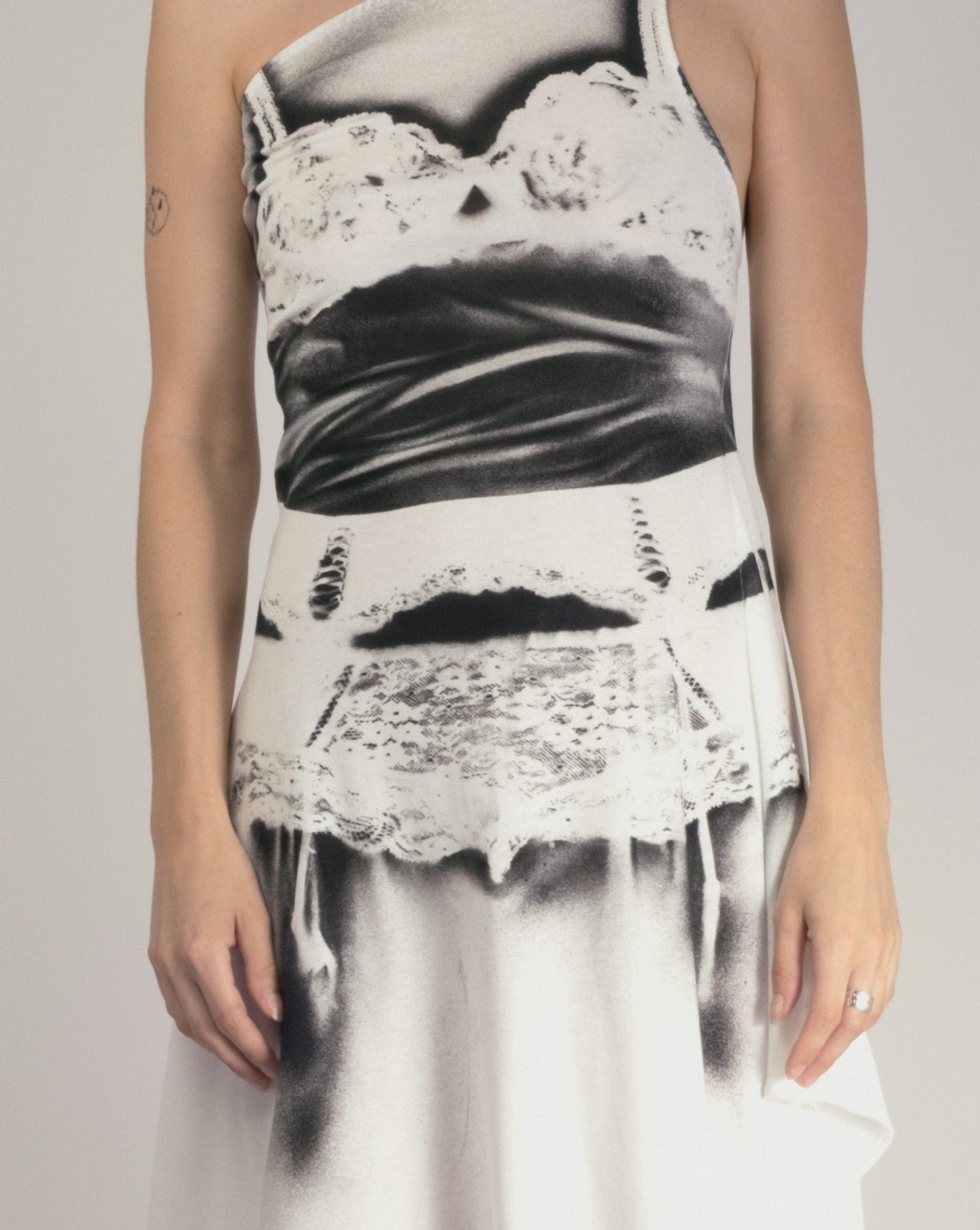 Lingerie dress white-Kenza Iatrides-APOC STORE