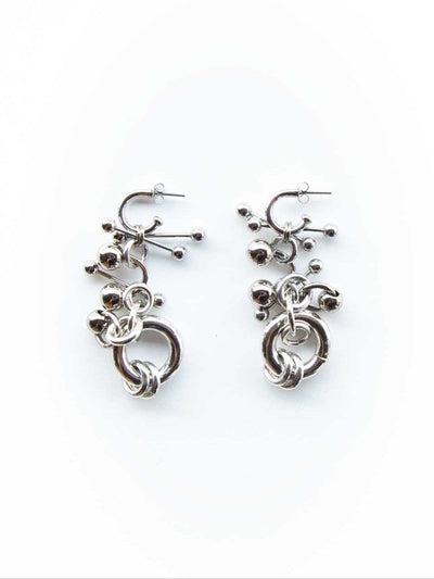 SILVER ONE Earrings-JALACONDA-APOC STORE