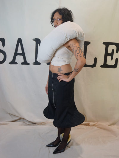 GARMENT # 001 COLLECTTION #002 SCULPTURAL HEM SKIRT-SAMPLE GARMENTS-APOC STORE