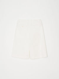 Cotton Wide Shorts 001 _White-Taekh-APOC STORE