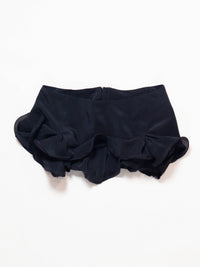 Slutty Mini Skirt in Black Silk-Pedro Trindade-APOC STORE