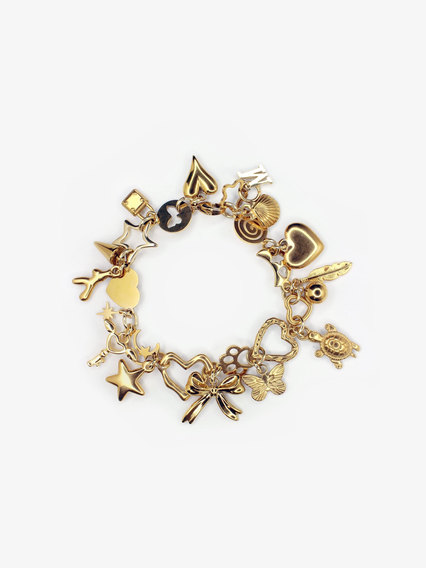 Gold Charm Bracelet-Marland Backus-APOC STORE