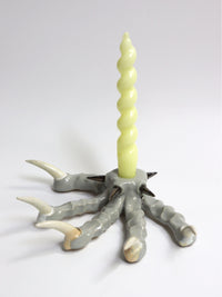 Grey Paw Candlestick with Spikes-Naomi Gilon-APOC STORE