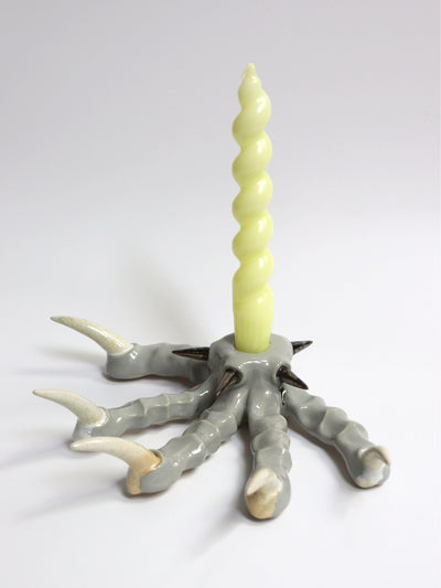 Grey Paw Candlestick with Spikes-Naomi Gilon-APOC STORE